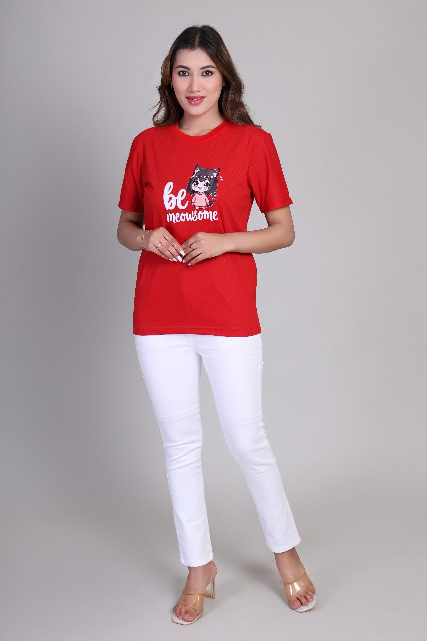 Meow Magic women's cotton T-Shirt