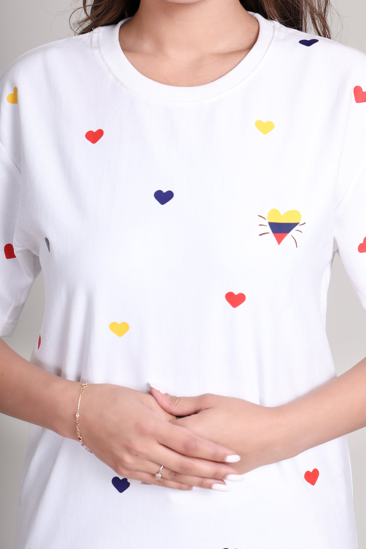 Heart Whiskers Cotton T-Shirt