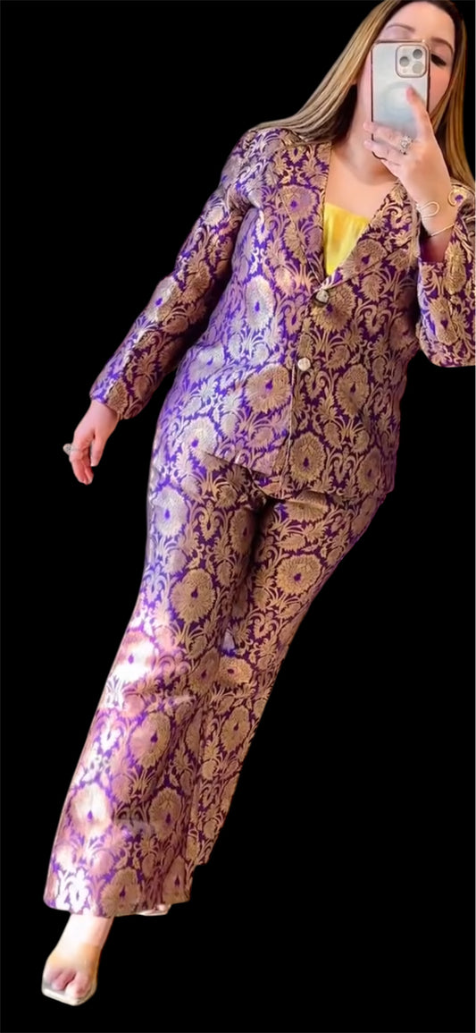 Brocade coord set for women